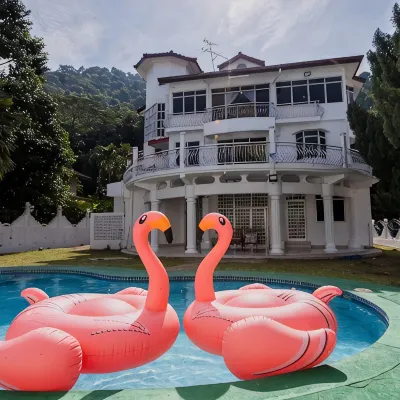 BJ Villa55 w/Private swimming pool KTV 7BR 25pax Hotels near Entopia by Penang Butterfly Farm