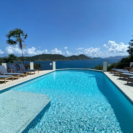 Stunning Estate on almost 2 acres with down island views of St John and the BVI