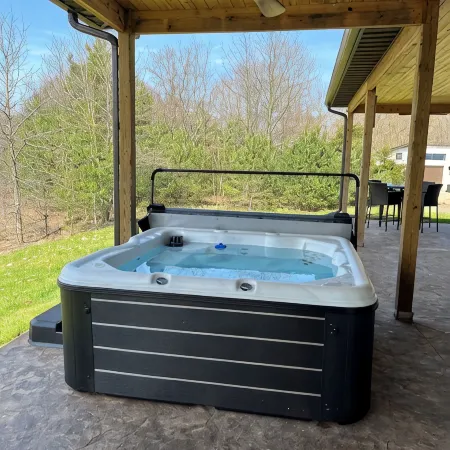 Beautiful new house nestled in a private and fenced 30 acres nature sanctuary.