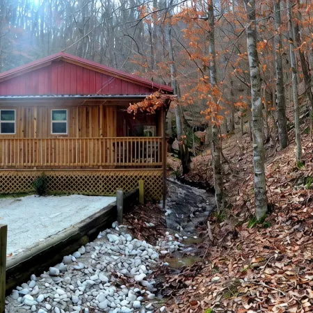 Cozy River front cabin w/Private natural spring. Pet Friendly!