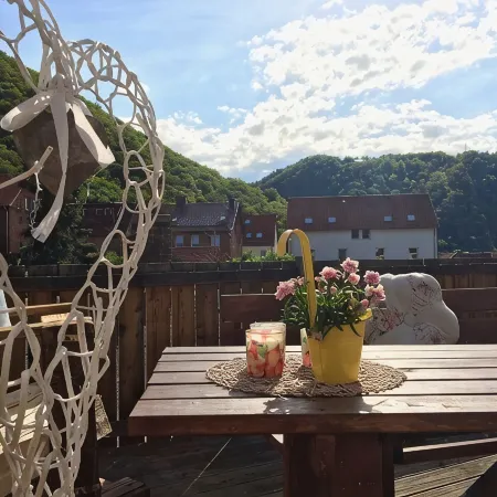 New Feriewohnung in the heart of the valley with stunning view to Roßtrappe,