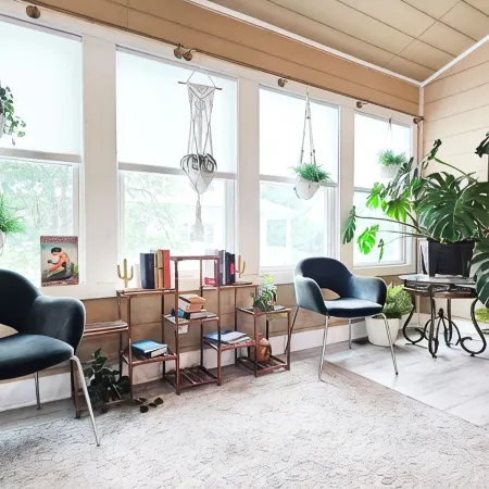 Boho, Plant-Filled Home w/ Wood + Leather Touches, 3 Beds, 2 Baths, Super Clean.