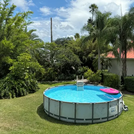 2-bedrooms 2-baths with PICKLE BALL, TENNIS, BATTING CAGE, BASKETBALL, & POOL.