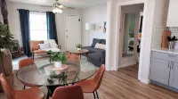 Cozy 2 Bedroom with Mid-Century & Farmhouse Vibes
