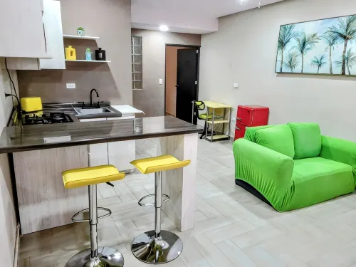 Acogedor estudio con AC, estacionamiento cerrado  y WiFi  en cd Juárez - Apartments