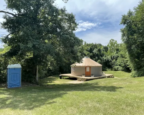 Pet friendly glamping in a private yurt with stunning 360° views by Forest Hotels in Dent County