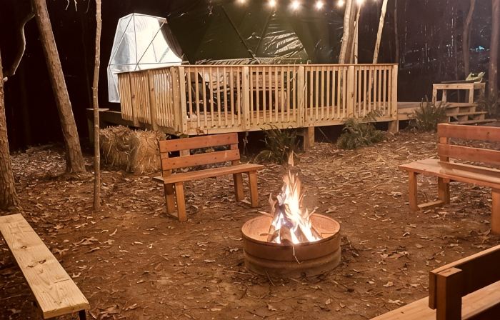 Charlotte Glamping Dome- Fawn and Fern Hideaway