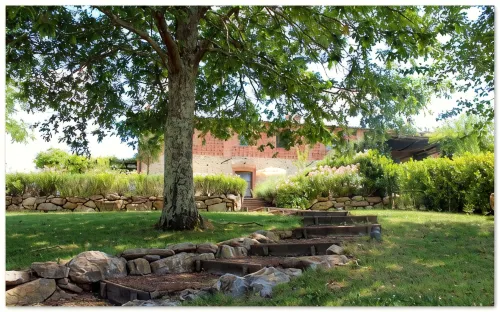 Tuscan village in SIena. farmhouse surrounded by garden,pool and panoramic view