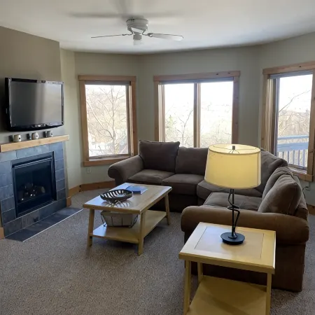 Jay Peak ski on-ski-off condo in the newest buildings directly on the mountain.