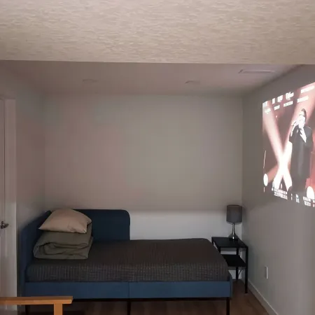 Private Bath Living Room Basement Suite with Shared Entry Shared Entry & Kitchen