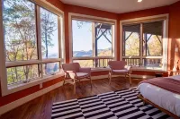 Amazing views at L’Oursière in Bear Lake Reserve, from the new  hot tub. - Boutique