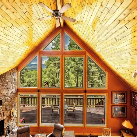 Spacious Mountain Cabin with Views, Deck, Second Living Area, New Hot Tub
