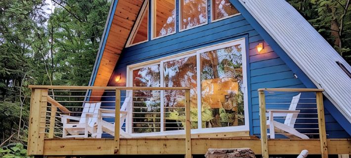 Modern A-Frame ~ Creeks & River Nearby ~ 8 Miles from Downtown Chattanooga Hotels in Marion County