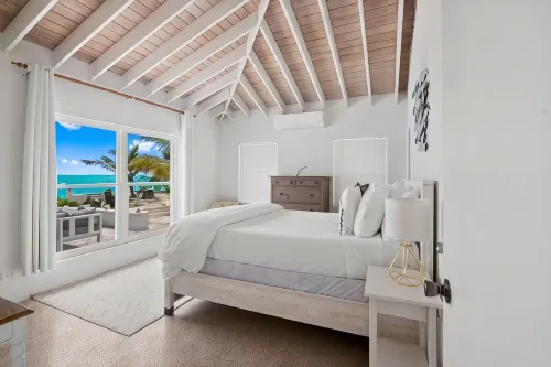 Beachfront White Palm Villa - Tar Bay - Homestays