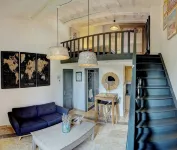 Cozy mezzanine in historic building, comfort assured