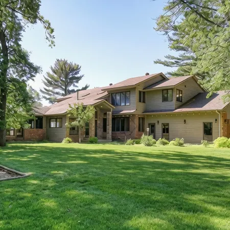 Spacious 7-bedroom house on the Lake, with AC, WiFi, in peaceful Menomonie WI