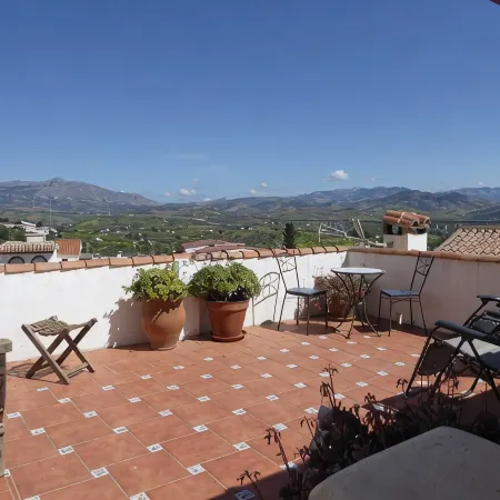 Stylish townhouse with superb views, elegant courtyard, pool and large terraces