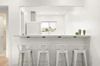 Spacious Apt w/1BR - City Center - ห้องครัว