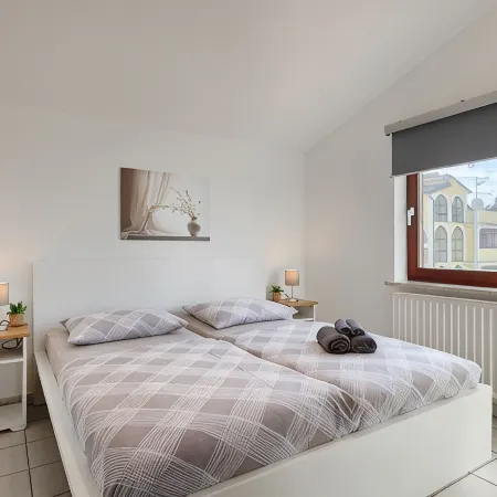 Beautiful spacious apartment (No. 3) with 2 bedrooms 300m from the beach