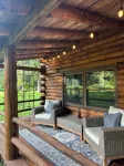 LOG  CABIN IN ZEN FOREST