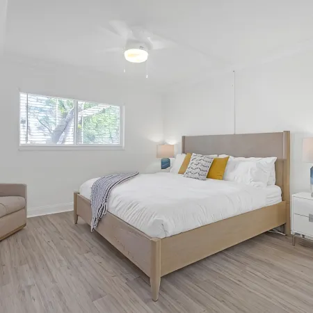 Waterfront Oasis 2BR/2BA with Pool, Gym, Balcony & Parking