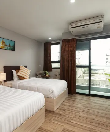 ห้องดีลักซ์ เตียงเดี่ยว 2 เตียง