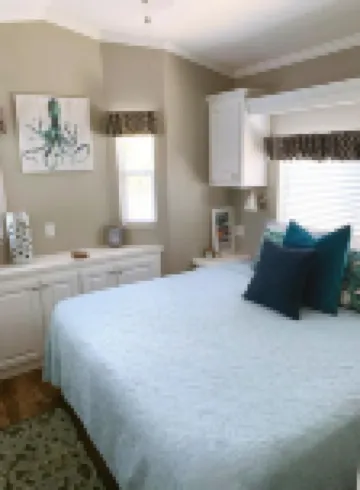 One block from Pompano Joes is our resort cottage with large patio for relaxing