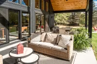 Crystal Mountain Retreat: Private Betsie Riverfront & Recreational Trail Access - 4-Star
