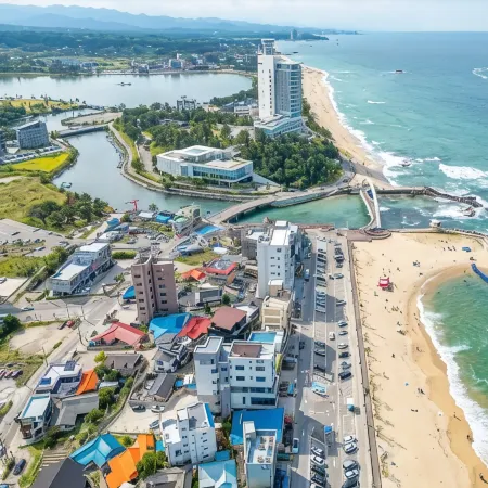 Gangneung Memory Stay Ocean View Pension Отели рядом с достопримечательностью «Пляж Анмок»