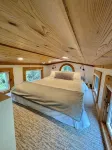 Private Brook-Side Tiny House in the Woods with Gazebo