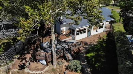 Lakeside Landing is on the Water with Beautiful Views and a Large Deck.