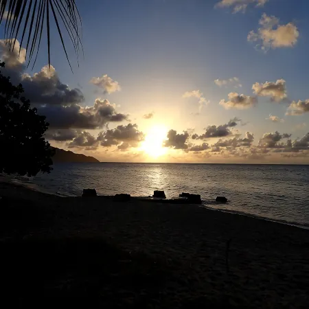 Minutes Walk to Cane Bay Beach- Porch Mountain Views, Sea from the backyard