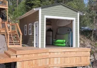 Lake House with Sauna, kayaks, S.U.Ps, snorkeling sets and boat parking - 4-Sterne