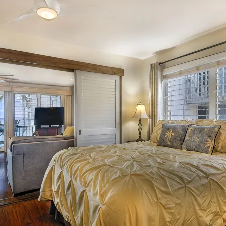 Oceanfront, Palm Trees and the Beautiful Blue Pacific Ocean...Poipu Palms 202!