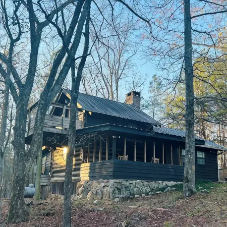 Fully restored cabin, 150 years old, nestled on Lookout Creek Farms