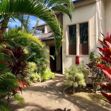 Poipu Ocean View + AC!  2 Pools & 3m Walk to Beach Along Greenbelt.