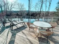 Lakeview☀️Near Stowe🥾4 Bedroom👨‍👩‍👧‍👦Hot Tub🥂Mountain View🏔Canoe🛶Game Room🎱Swimming🏊‍♀️ - Chalets