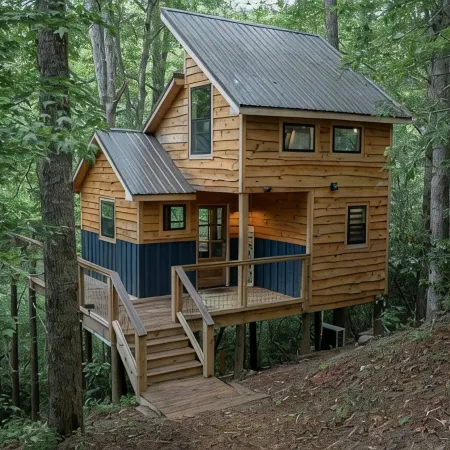 Secret Stash: Secluded Treehouse Overlooking Creek