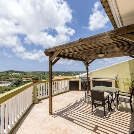 A Central 2nd floor 1 bedroom apartment with a nice balcony view & a nice pool.