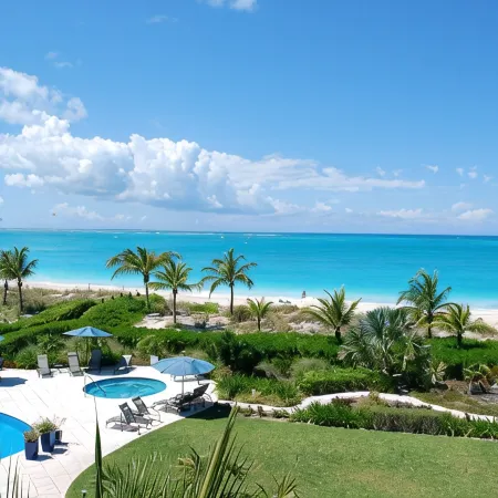 Walk Out of this Elegant 2 Bedroom Condominium On To Stunning Grace Bay Beach!