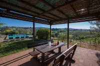 San Gimignano villa with pool, 5 rooms en suite, A/C, wi-fi, panoramic view - Bungalows