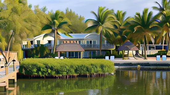椰樹棕櫚樹旅館