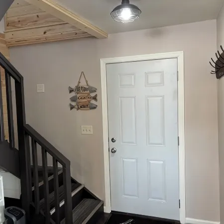 Spacious waterfront  home recently remodeled with WiFi, AC, and cable TV.