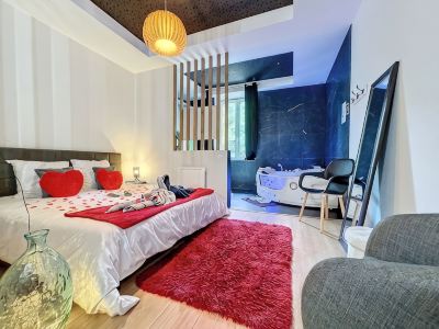 Romantic loft with private Jacuzzi