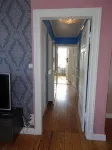 Excusive old building DG 80m² center within walking distance, 2 bedrooms, fireplace, XXL sofa
