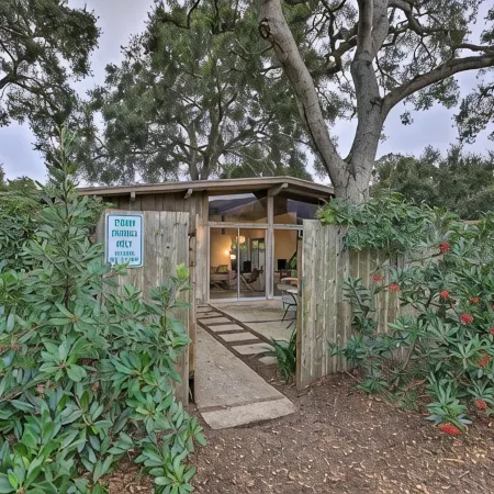 Mid-Century Steps from Miramar Beach, Private Fenced Garden in Montecito