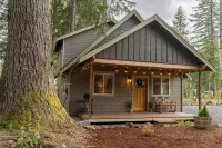 Relax by Rainier: Cozy Luxe King, Full Kitchen, Covered Fire Pit, 5 mi to Park - 4-Star