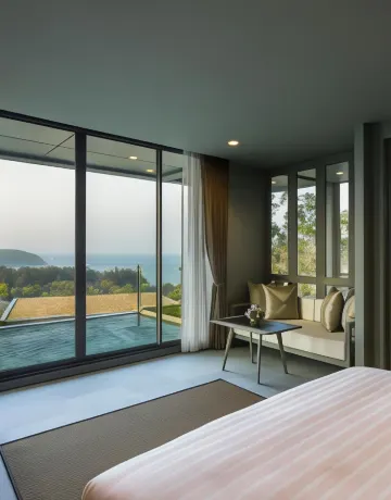 วิลลาพร้อมสระว่ายน้ำ แบบ 2 ห้องนอน มีวิวทะเล