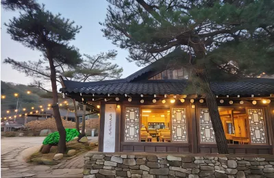Saint in Udumji Pool Villa 鐵原漢灘江柱狀節理路附近的飯店