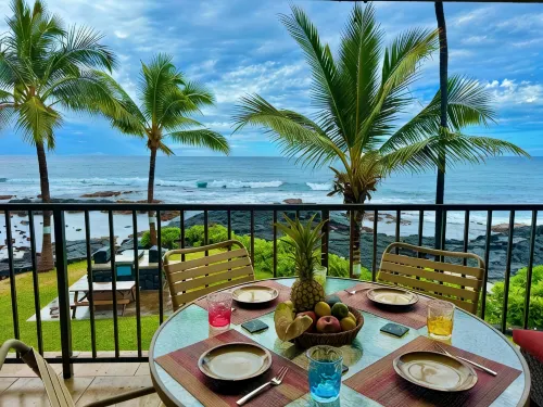 Leave Reality Behind: Kona's Ultimate Oceanfront Getaway with Top Superhost Care - 4星級